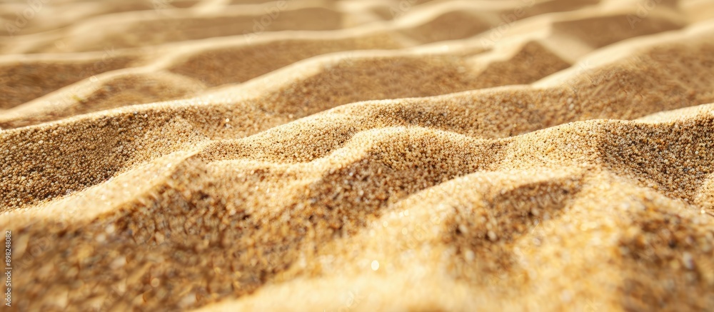 Poster detailed close up of sand texture providing a background with copy space image