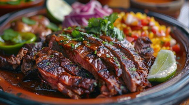 A close-up shot of a plate of food on a table, perfect for use in articles or blog posts about cooking, recipes, and dining