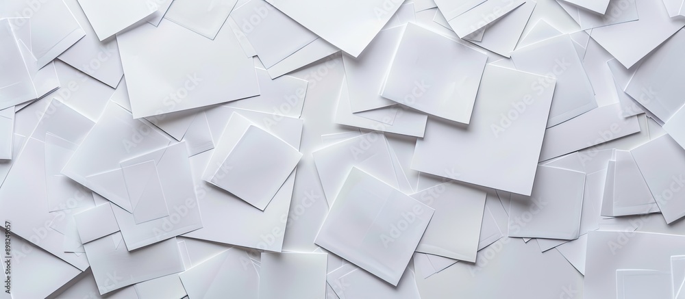 Aufkleber abstract background with a collection of white note papers offering copy space image