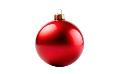 A Christmas tree isolated on transparent and white background