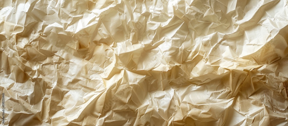 Aufkleber texture of crumpled craft tissue paper for a background with copy space image
