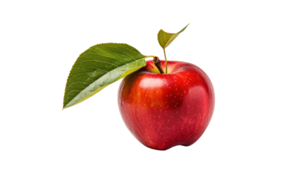 Fresh apple isolated on white background.