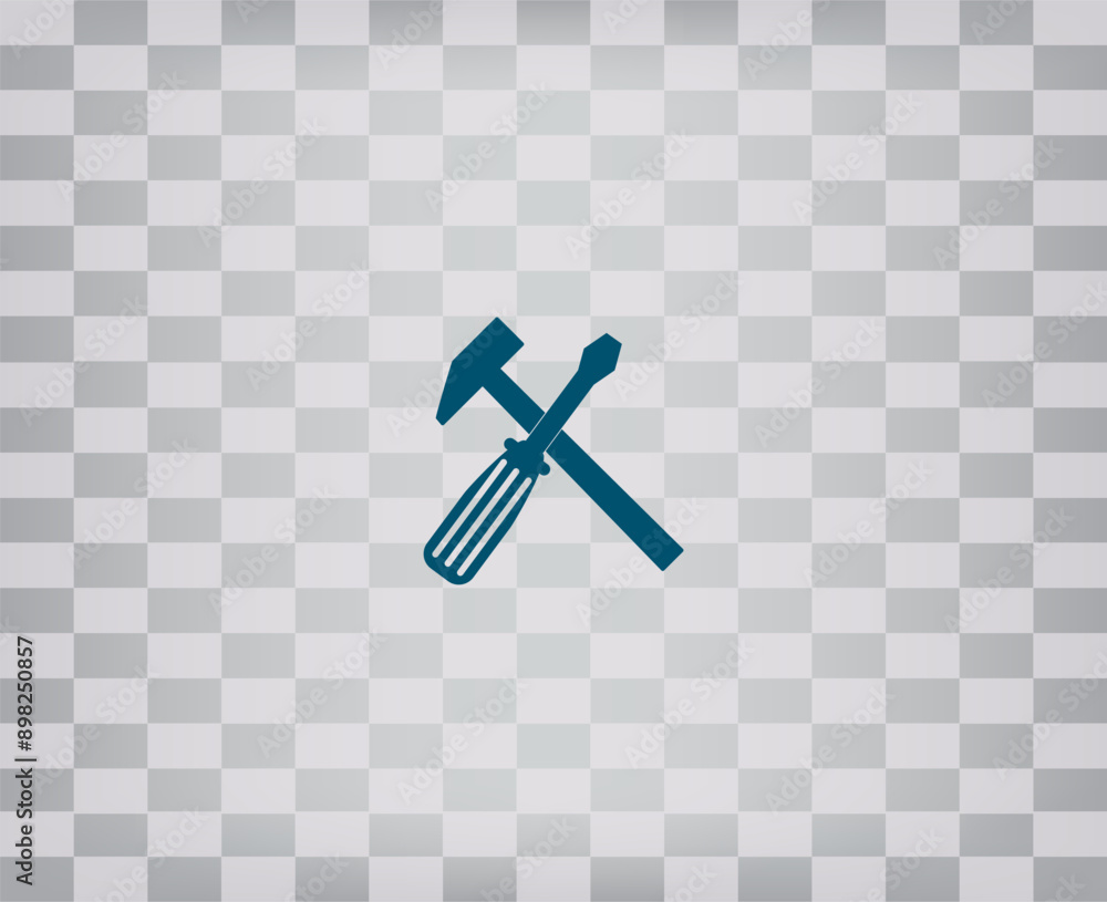 Poster vector illustration on a gray background with a gradient