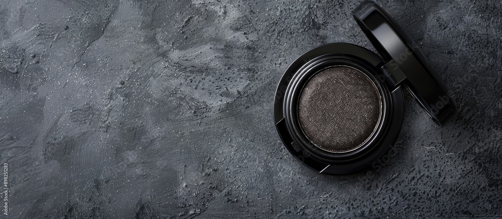 Poster black cased eyeshadow product with ample copy space image
