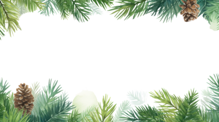 Christmas fir branches, gift boxes with red ribbon, red decoration, isolated on white background