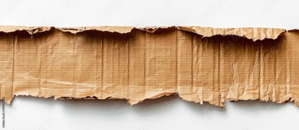 Poster cardboard strip isolated on a white background with copy space image