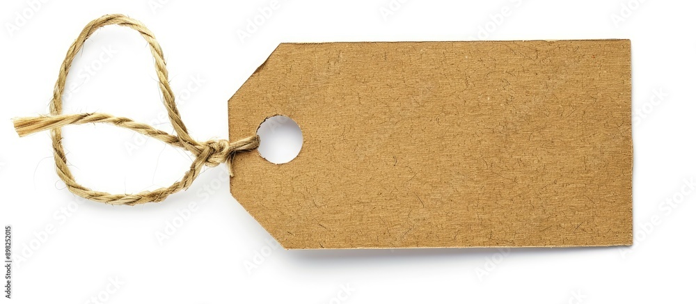 Poster cardboard tag label isolated on a white background with copy space image