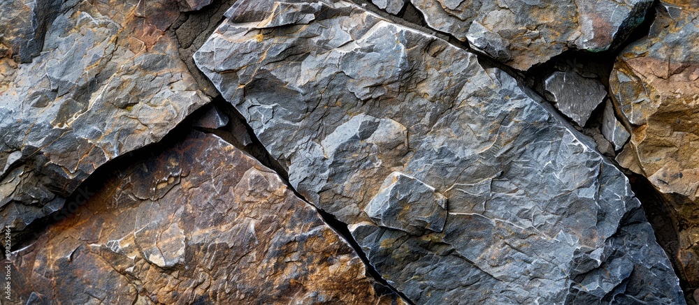 Poster close up of a natural stone surface texture providing copy space image