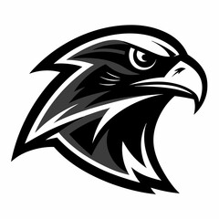 Falcon head icon vector
