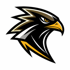 Falcon head icon vector