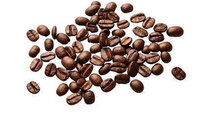 Naklejka premium Coffee beans, beverage concept isolated on white background.