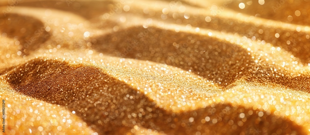 Poster Detailed close up of sand texture providing a background with copy space image