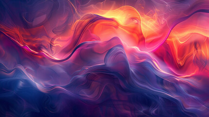 Obraz premium Immerse in the vibrant world of abstract art with these stunning graphics, showcasing dynamic waves of color and intricate patterns, perfect for adding a touch of creativity and energy to any project