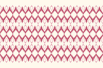 Ikat ethnic seigaiha fabric fish scales seamless pattern on background. geometric fish scales Seigaiha. for design ethnic seigaiha pattern fashion fabric design carpet, clothing, wrapping, wallpaper