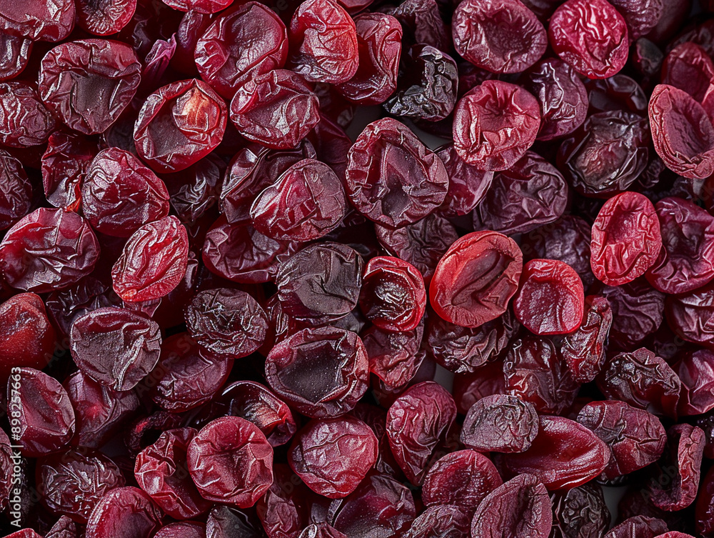 Wall mural close up of dried red grapes for a healthy snack