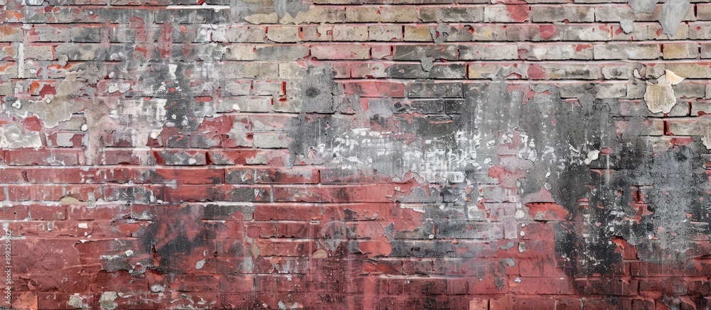 Aufkleber aged red brick wall providing a textured backdrop with copy space image