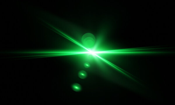 Overlay, flare light transition, effects sunlight, lens flare, light leaks. High-quality stock image of warm sun rays light, overlays or green flare isolated on transparent background for design