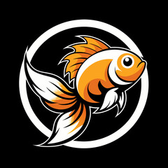 Goldfish icon vector