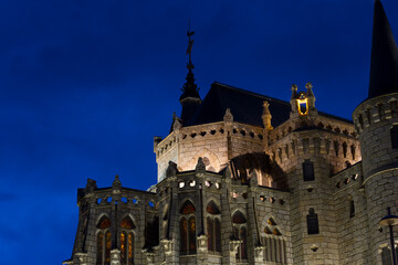 Episcopal palace in Astorga, Castilla y Leon, Spain