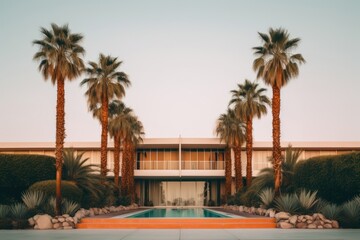 Obraz premium Hotel building architecture outdoors.