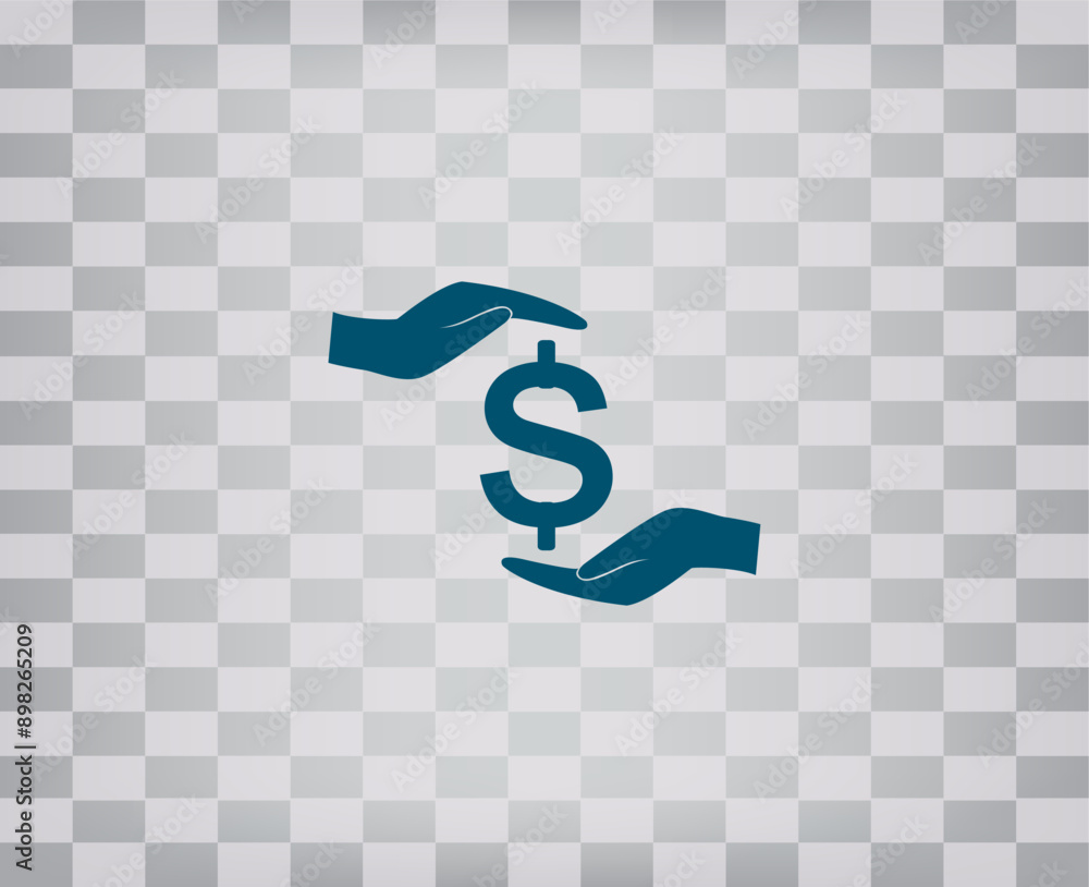 Poster vector illustration on a gray background with a gradient