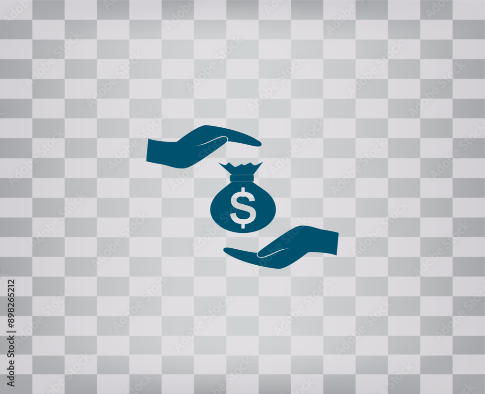 Poster vector illustration on a gray background with a gradient