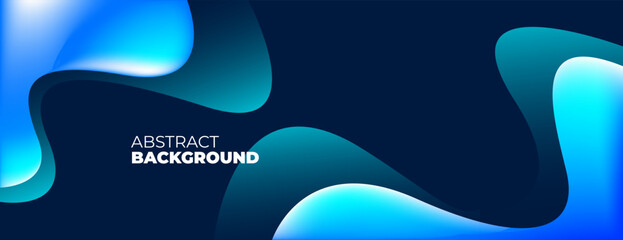 blue gradient fluid background with wavy shapes