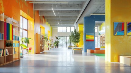 Modern school recreational area components for students