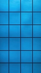Blue tiled grid pattern