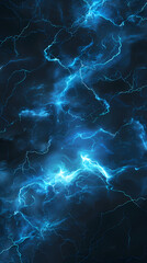 Obraz premium Blue Lightning