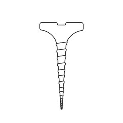 Screw icon,  flat vector illustration