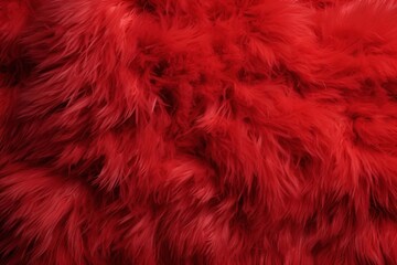Obraz premium Red fluffy texture backgrounds material softness.