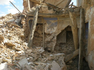 Ruins of the Old Town of Belchite, destroyed during the Spanish Civil War