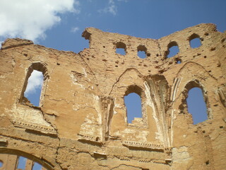 Ruins of the Old Town of Belchite, destroyed during the Spanish Civil War