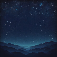 Starry night sky background with deep blue hues