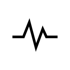 Heart icon. Isolated on white background. Love symbol.