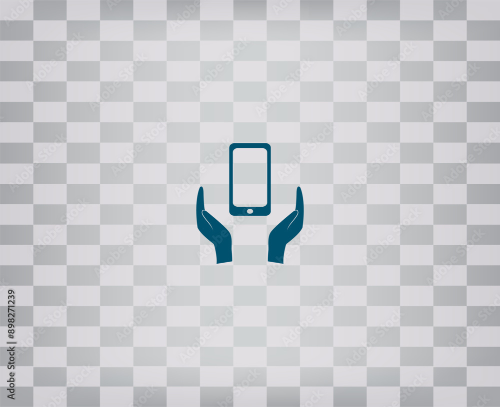 Poster vector illustration on a gray background with a gradient