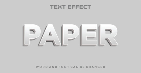 Paper editable text effect