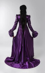 Naklejka premium Elegant Purple Gown