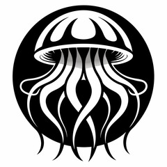 Jellyfish icon vector