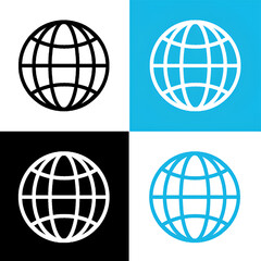 globe vector icon ,globe vector icon set