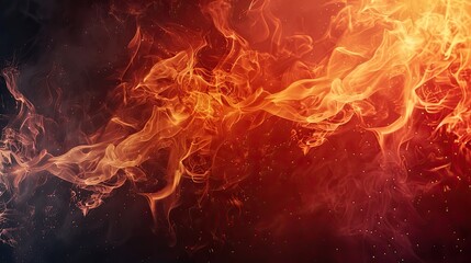 Abstract Flame and Smoke Background