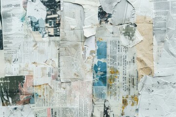 Finance market ephemera border backgrounds newspaper collage.