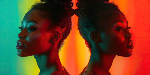 Pure Confidence: An unabashed woman strikes a pose, exuding self-assurance and self-love.