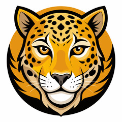 Leopard icon vector