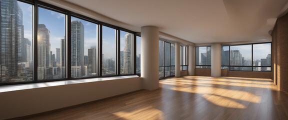 Fototapeta premium Empty Condo | Real Estate | Staging | Design Purposes