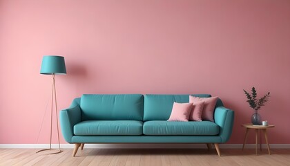 Modern Living Room interior design and decoration ideas house beautiful background, home studio with natural daylight. Generative AI