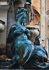 Dettaglio della Fontana del Nettuno, Bologna