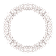 繊細なフレームイラスト（線画）