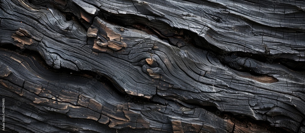 Poster Close up image of weathered wood displaying distinctive textures suitable for adding text with empty areas for overlays. Creative banner. Copyspace image